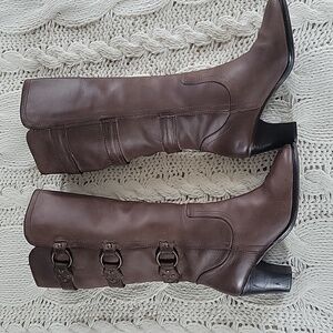 Matisse Leather Dark Brown 3 inch Heel Women Size‎ 8 Boots
